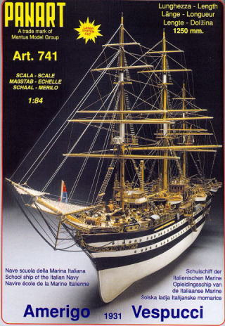 イタリア・パナルト社(＃741)アメリゴ・ヴェスプッチ号/(株)帆船模型 