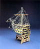 イタリア・マンチュアセルガル社（746）HMSビクトリー号船首カットモデル/(株)帆船模型スタジオＭ