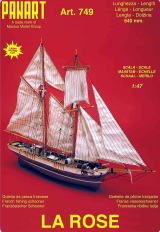 マンチュアモデル社（749）『ラ・ローズ号』/(株)帆船模型スタジオＭ